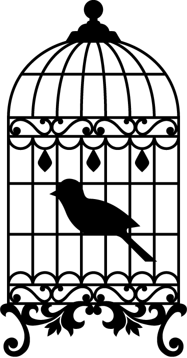 Poster vintage décoratif cage à oiseaux vintage - TenStickers
