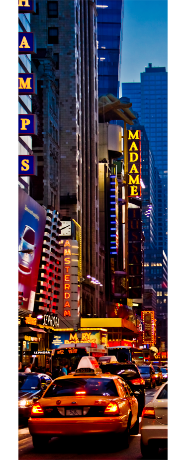 Poster paysages autocollant décoratif times square - TenStickers