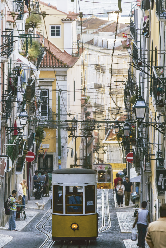 Poster paysages tramway de lisbonne - TenStickers