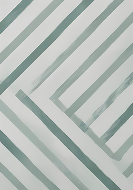 Poster abstrait à rayures diagonales - TenStickers