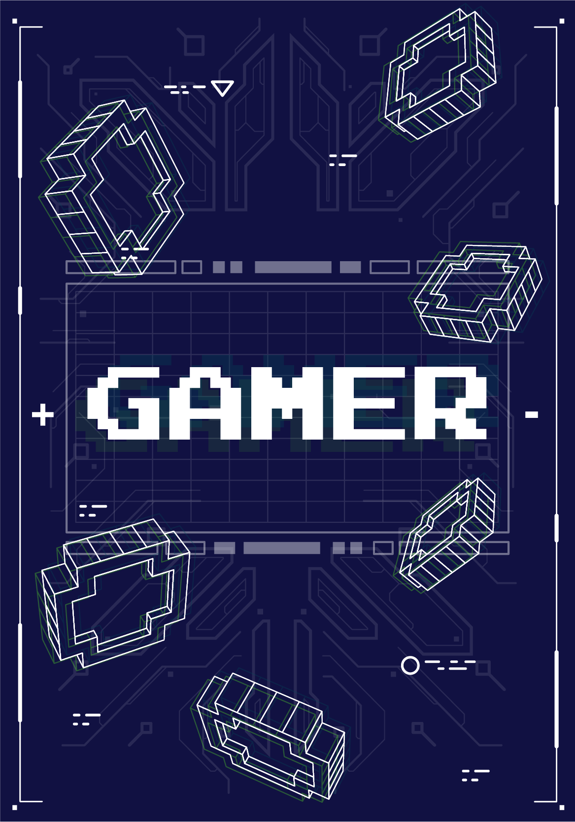 Poster jeux vidéo pour fan de rétrogaming - TenStickers