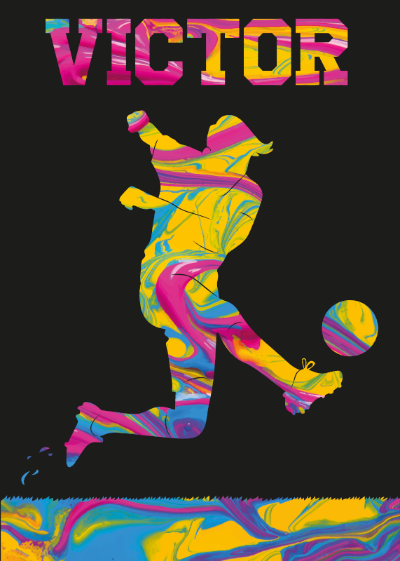 Poster football affichage de foot pour décoration - TenStickers