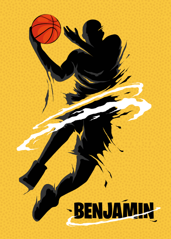 Poster basketball affiche de basket-ball - TenStickers