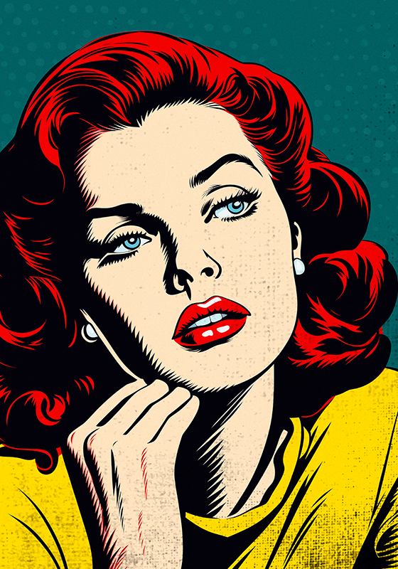 Poster art femme classique et belle - TenStickers