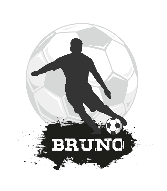 Poster football ballon de football personnalisable - TenStickers