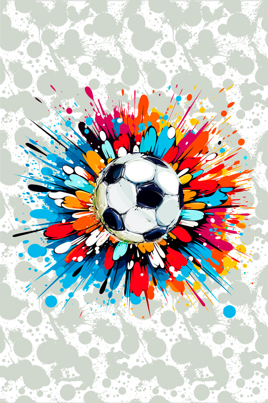 Poster football explosion - TenStickers
