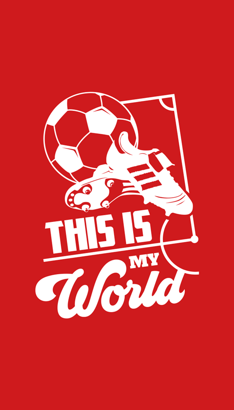 Poster football mon monde - TenStickers