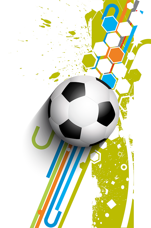 Poster football en action - TenStickers