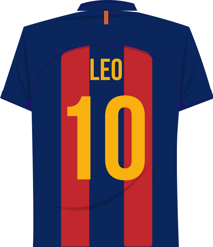 Poster football autocollant messi - TenStickers