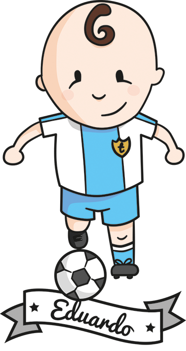 Poster football autocollant personnalisable joueur - TenStickers