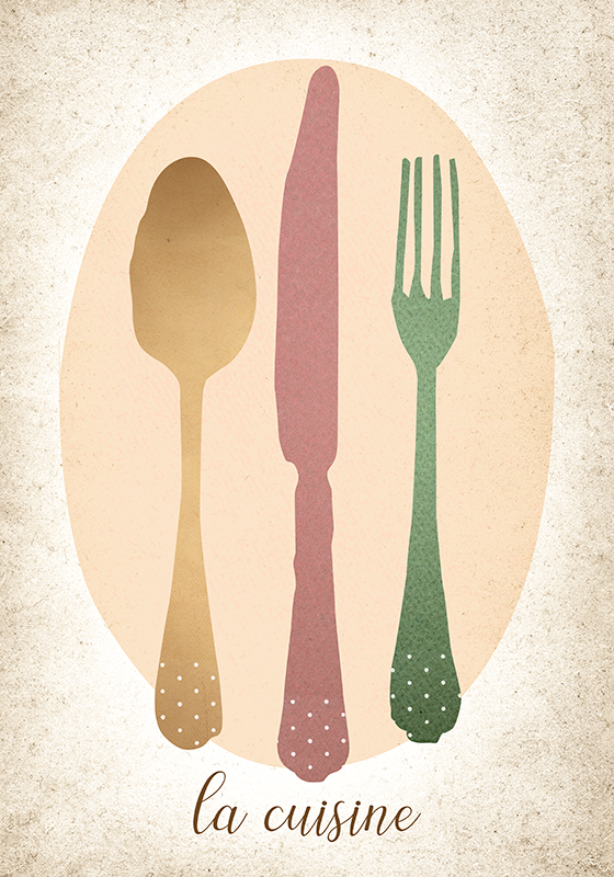 Impression d'affiche d'ustensiles de cuisine - TenStickers