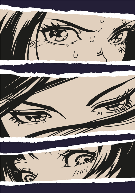 Impression d'affiche d'anime de collage - TenStickers