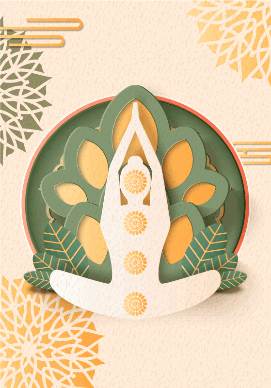 Poster zen namasté Yoga - TenStickers