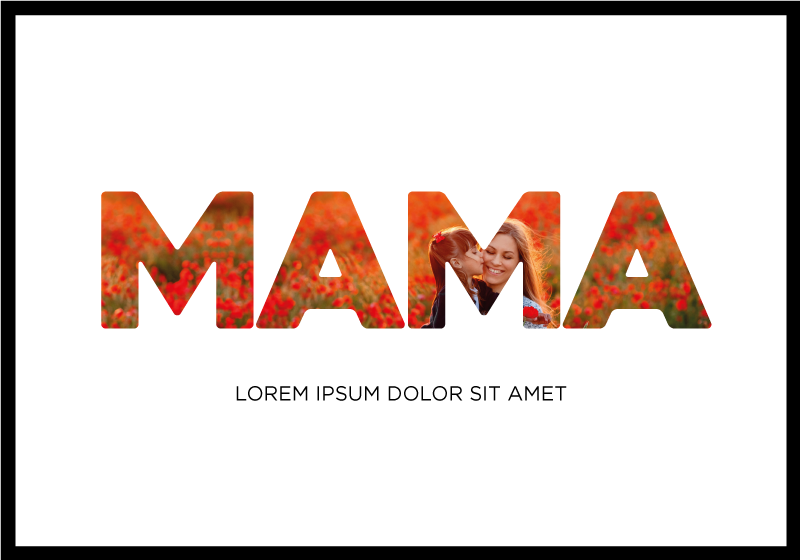 Poster salon maman je t'aime. - TenStickers