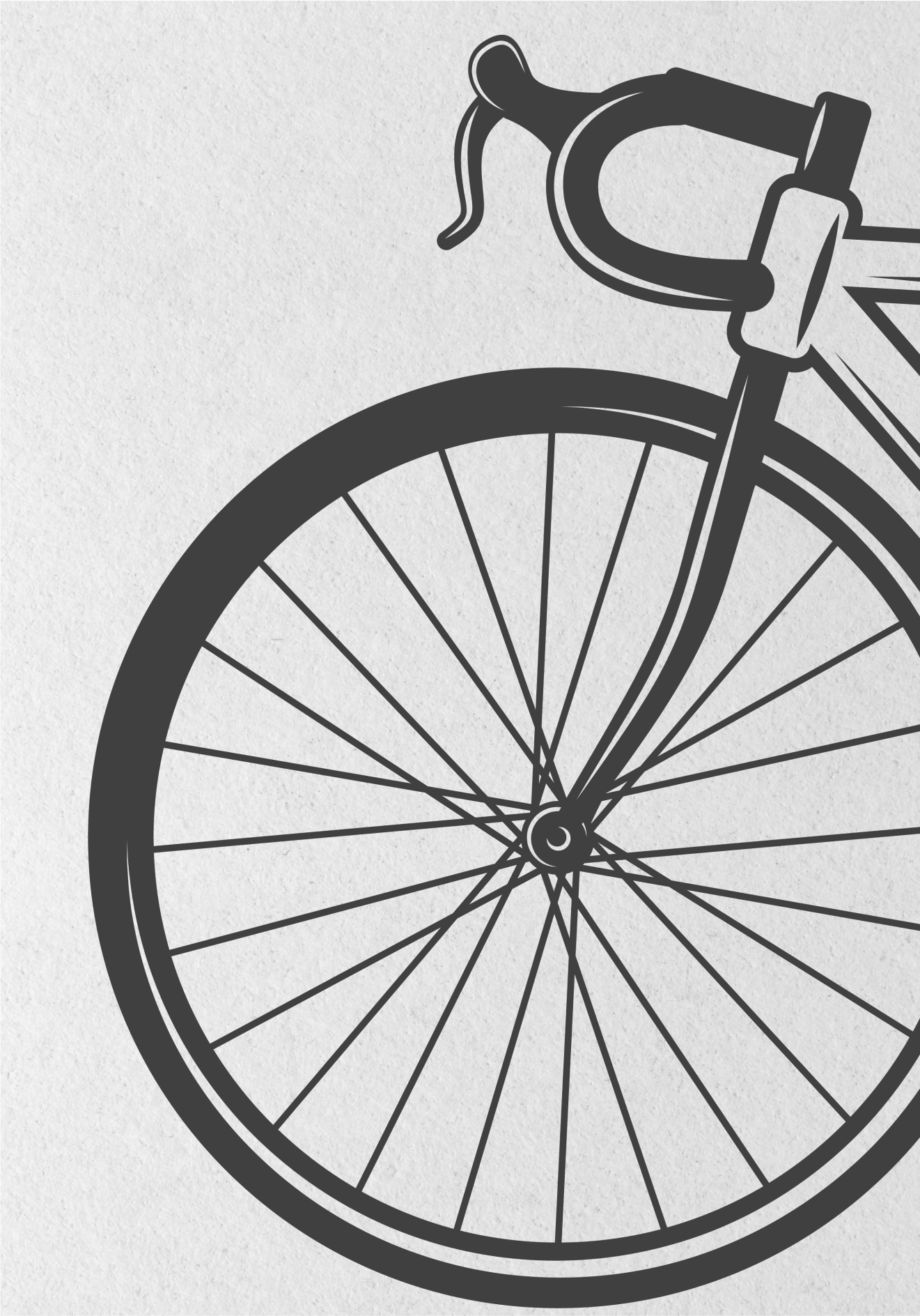 Poster cyclisme vélo minimaliste - TenStickers