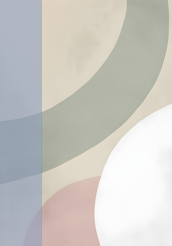 Poster abstrait palette de couleurs - TenStickers