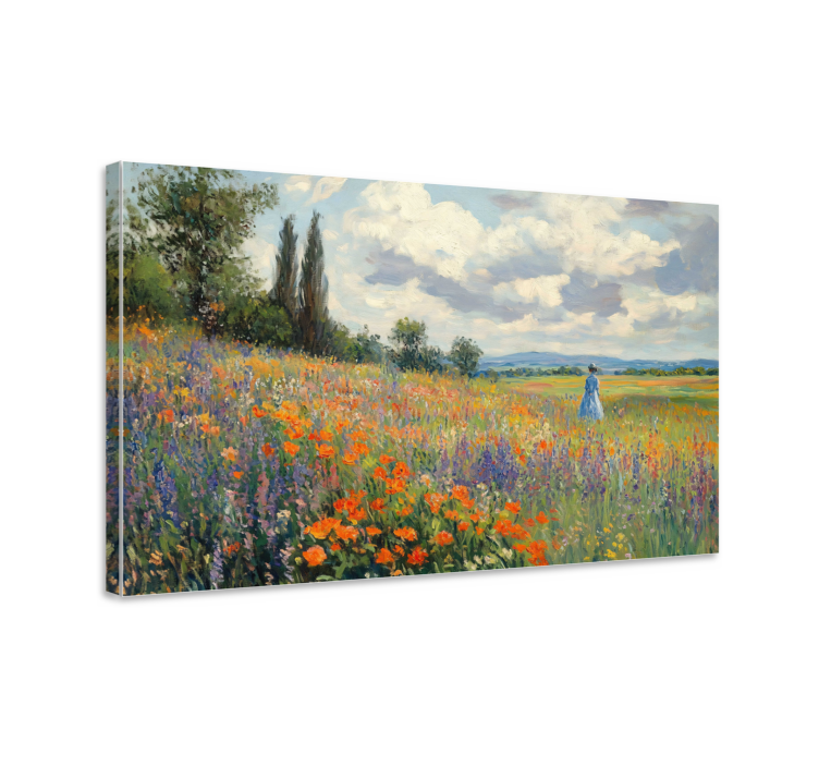 Tableau paysages champ de printemps - TenStickers