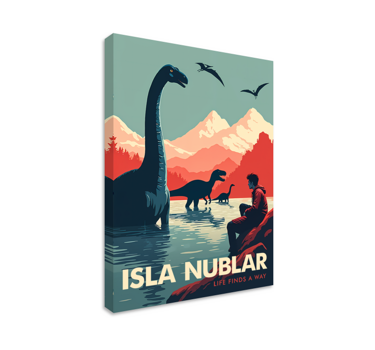Tableau dinosaures île nublar - TenStickers