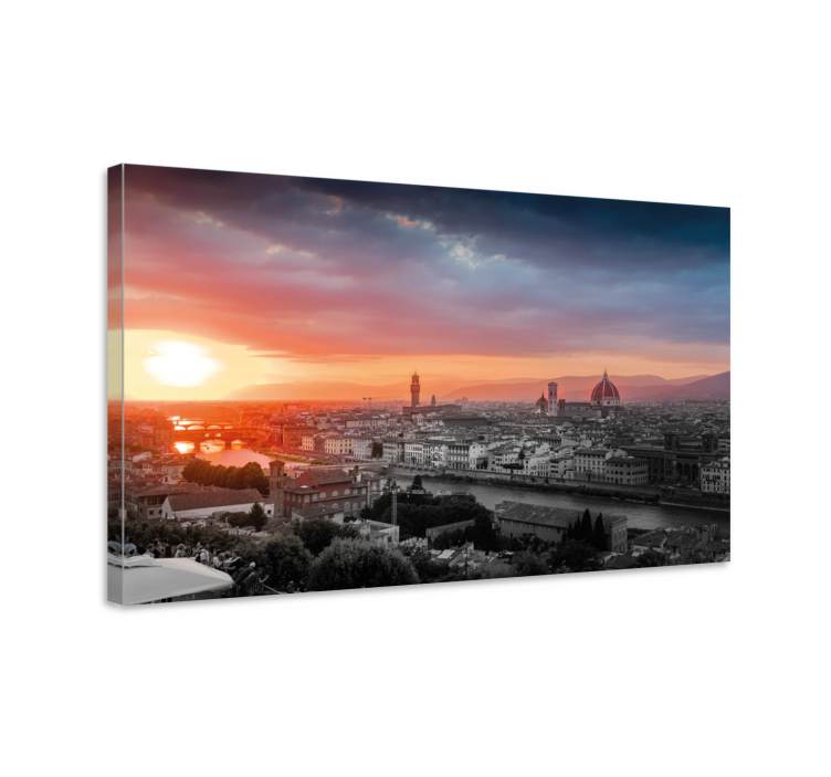 Tableau Coucher de soleil à florence - TenStickers