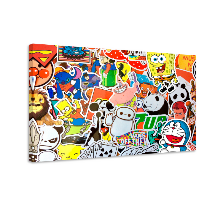 Tableau enfant Personnages de dessins animés - TenStickers