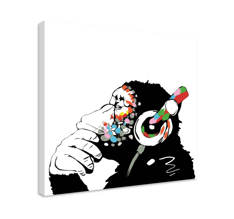 Tableau musique Mono banksy música - TenStickers