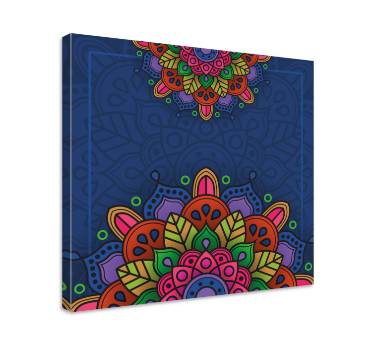 Tableau mandala motif de mandala complexe - TenStickers