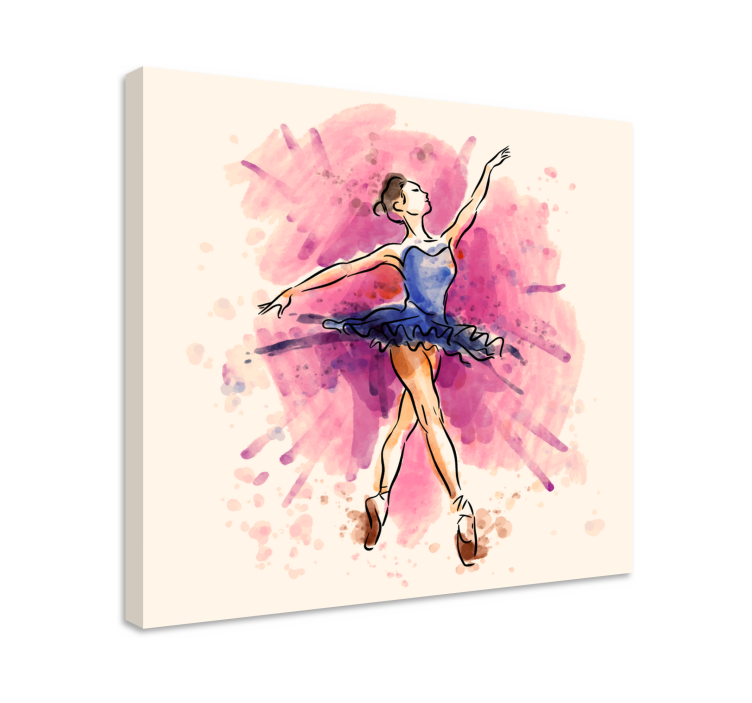 Tableau danseuse performance de ballet gracieuse - TenStickers