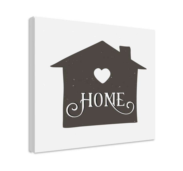 Tableau citation expression chaleureuse de la maison - TenStickers
