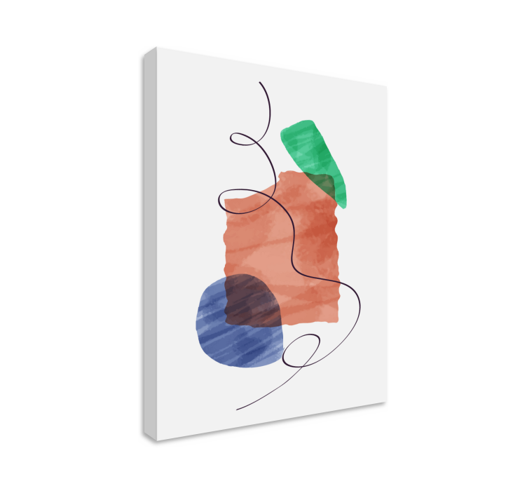 Tableau moderne arrangement de formes abstraites - TenStickers