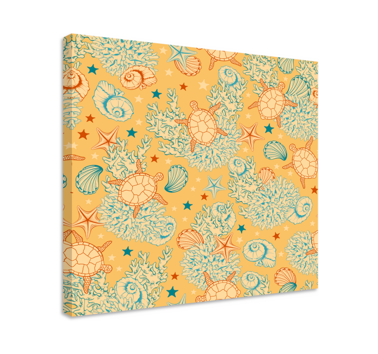 Tableau mer motif tortues marines - TenStickers