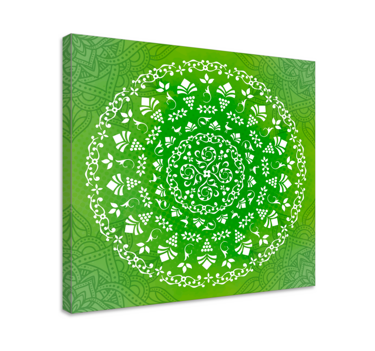Tableau zen mandala botanique détaillé - TenStickers