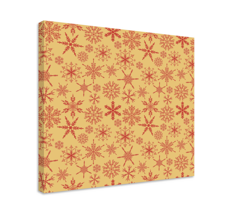 Tableau paysages motif flocons de neige - TenStickers