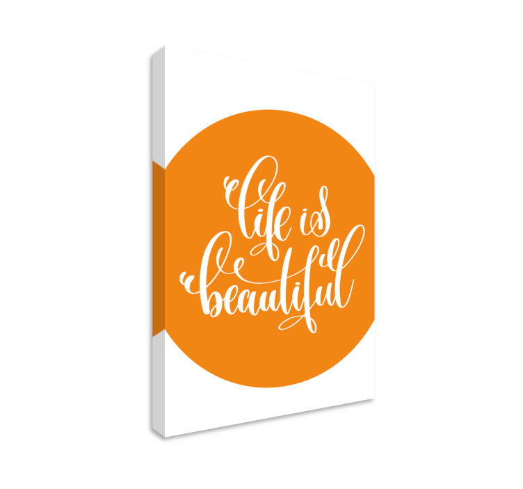 Tableau citation affirmation inspirante pour la vie - TenStickers