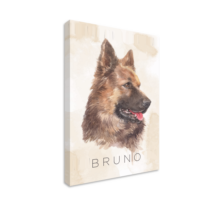 Tableau chiens portrait de berger allemand - TenStickers