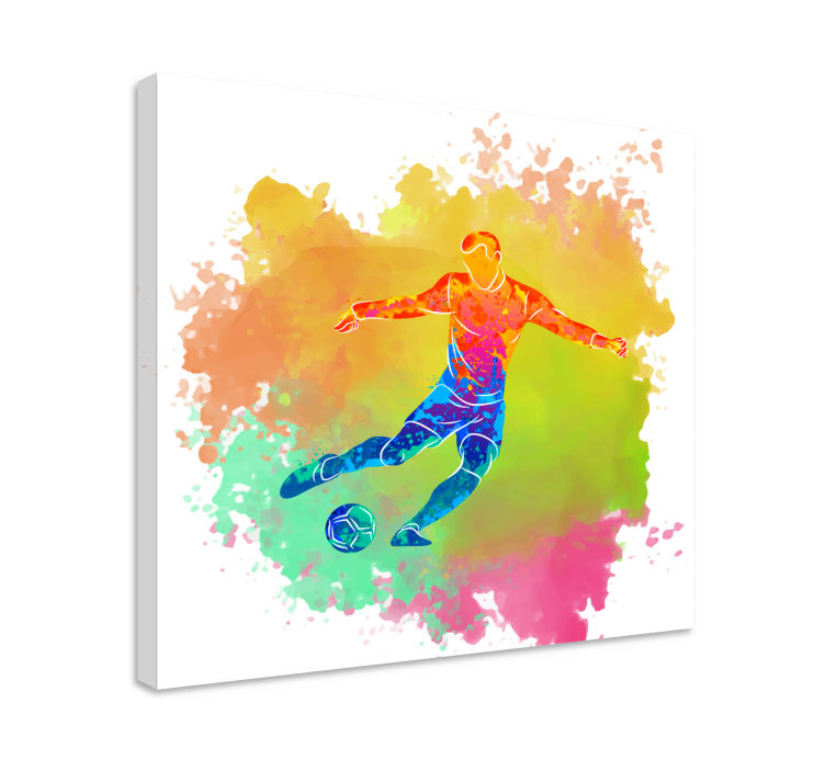 Tableau sports but multicolore - TenStickers