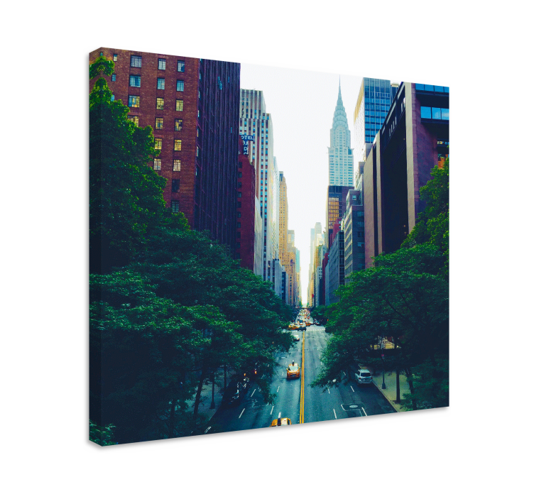 Tableau villes et pays paysage urbain de manhattan - TenStickers