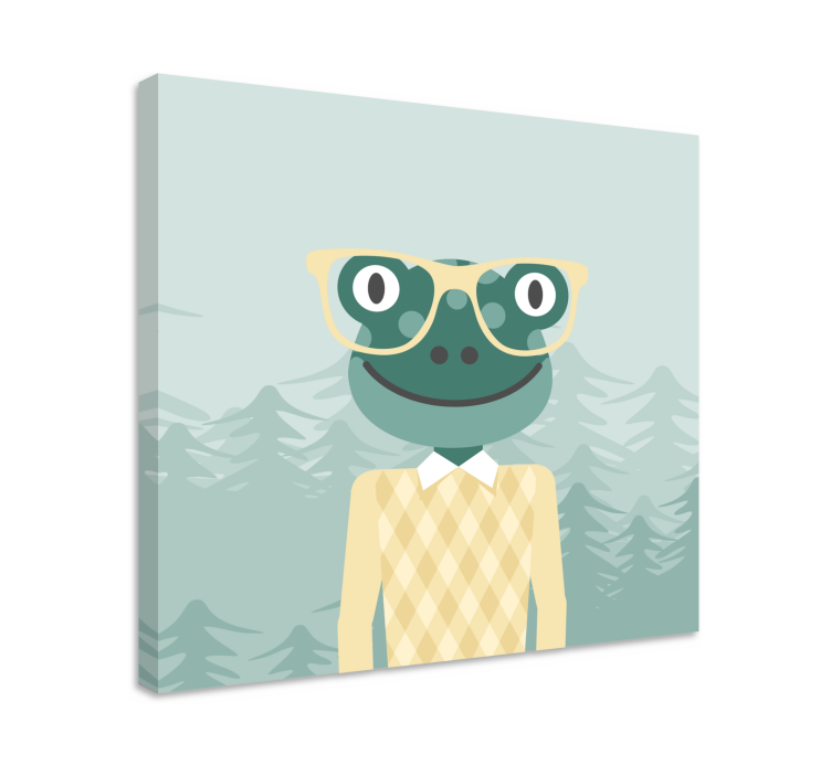 Tableau 3d personnage de grenouille Élégant - TenStickers