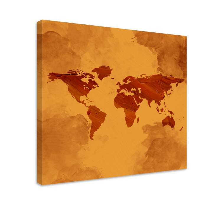 Tableau carte du monde vintage mondiale - TenStickers