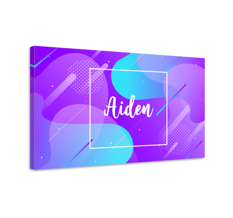 Tableau abc design de nom personnalisé - TenStickers