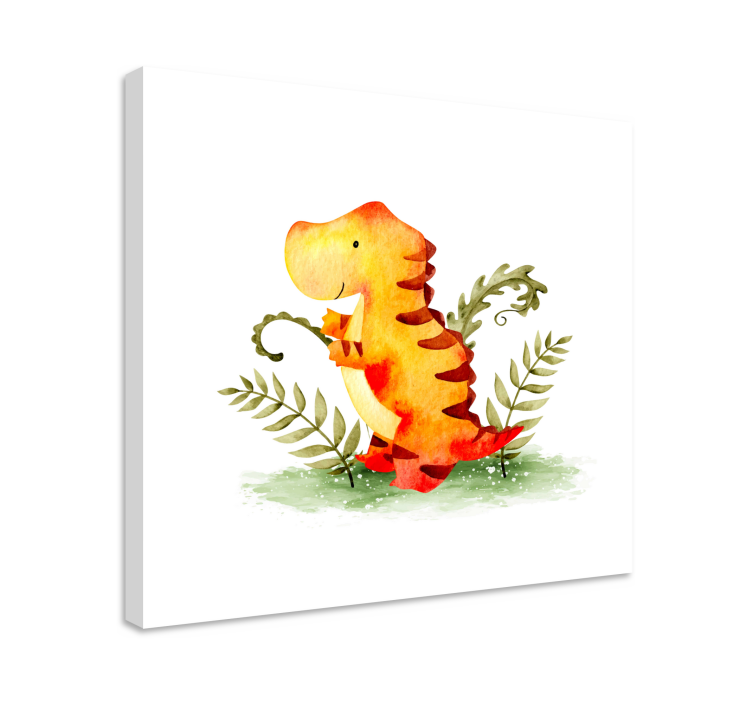 Tableau dinosaures bébé dinosaure charmant - TenStickers