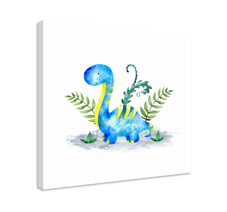 Tableau dinosaures personnage dinosaure mignon - TenStickers