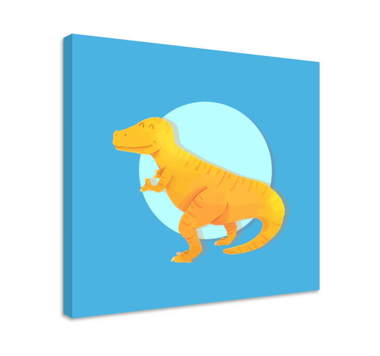 Tableau dinosaures t-rex joyeux - TenStickers