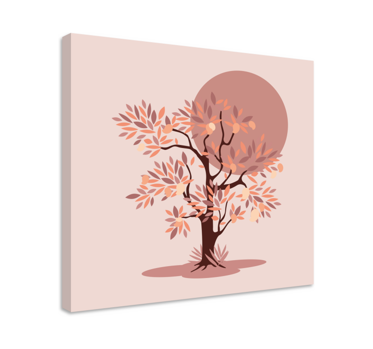 Tableau arbre de vie Manguier avec des feuilles - TenStickers