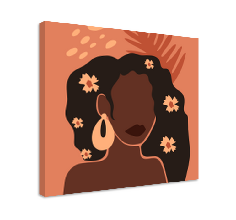 Tableau personnage silhouette de femme élégante - TenStickers