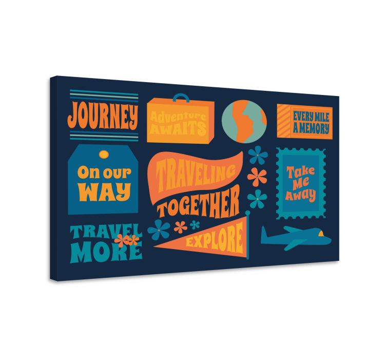 Tableau citation aventure ensemble en voyage - TenStickers