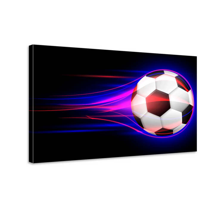 Tableau sports mouvement dynamique de football - TenStickers