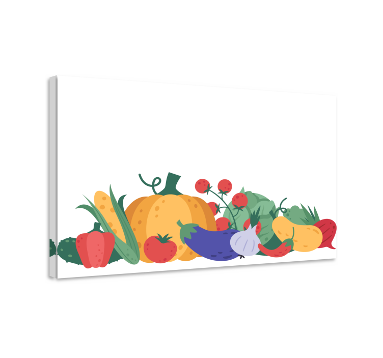 Tableau Légumes et fruits subtils - TenStickers