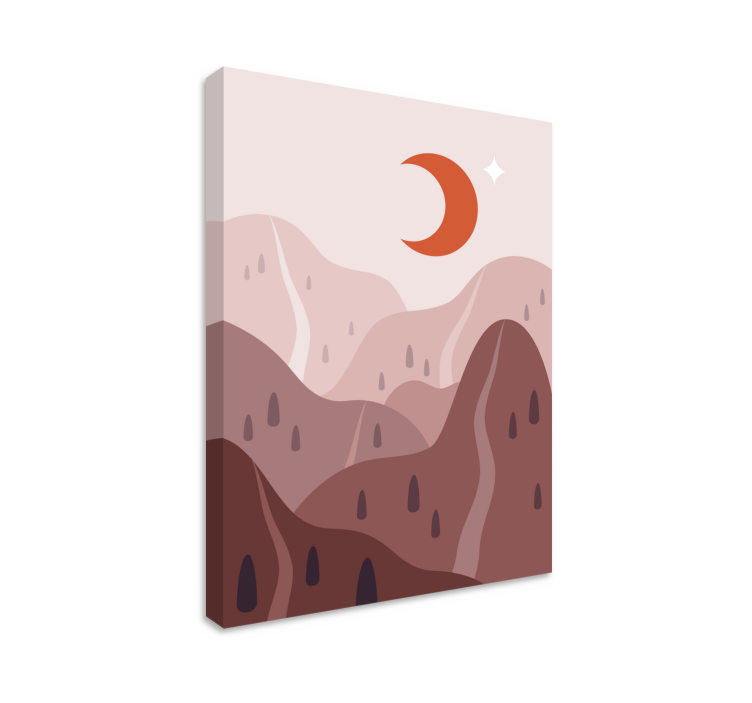 Tableau paysages forme de terrain montagneux - TenStickers