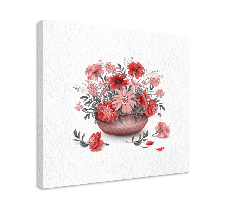 Tableau fleurs et plantes arrangement de panier floral - TenStickers