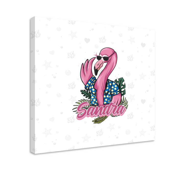 Tableau animaux ambiance flamant rose tendance - TenStickers